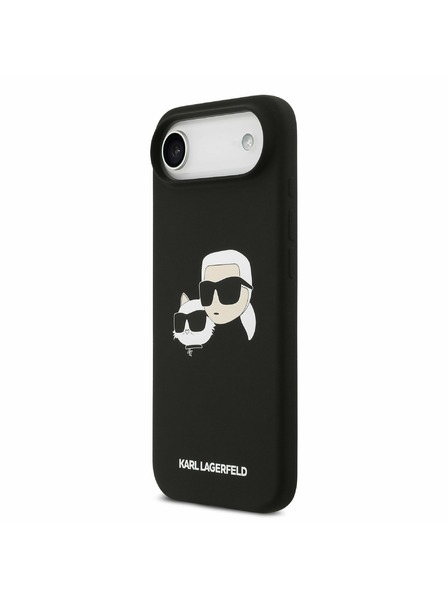 Karl Lagerfeld Karl Lagerfeld Liquid Silicone Double Heads MagSafe Zadný Kryt pre iPhone Air Black
