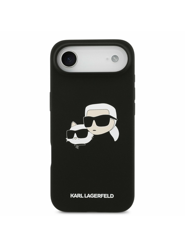 Karl Lagerfeld Karl Lagerfeld Liquid Silicone Double Heads MagSafe Zadný Kryt pre iPhone Air Black
