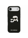 Karl Lagerfeld Karl Lagerfeld Liquid Silicone Double Heads MagSafe Zadný Kryt pre iPhone Air Black