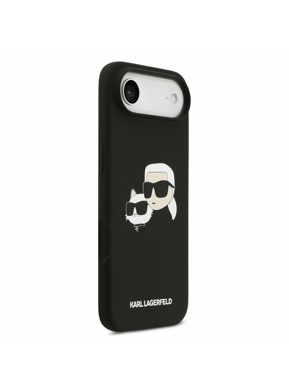 Karl Lagerfeld Karl Lagerfeld Liquid Silicone Double Heads MagSafe Zadný Kryt pre iPhone Air Black