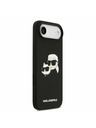 Karl Lagerfeld Karl Lagerfeld Liquid Silicone Double Heads MagSafe Zadný Kryt pre iPhone Air Black
