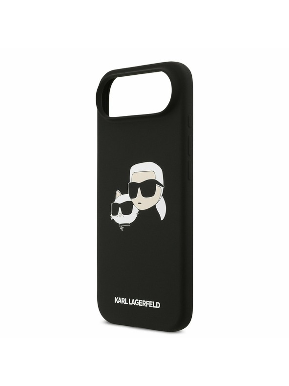 Karl Lagerfeld Karl Lagerfeld Liquid Silicone Double Heads MagSafe Zadný Kryt pre iPhone Air Black