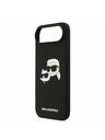 Karl Lagerfeld Karl Lagerfeld Liquid Silicone Double Heads MagSafe Zadný Kryt pre iPhone Air Black