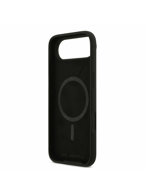 Karl Lagerfeld Karl Lagerfeld Liquid Silicone Double Heads MagSafe Zadný Kryt pre iPhone Air Black