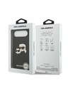 Karl Lagerfeld Karl Lagerfeld Liquid Silicone Double Heads MagSafe Zadný Kryt pre iPhone Air Black