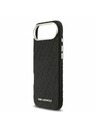 Karl Lagerfeld Karl Lagerfeld Grained PU Repeated Logo MagSafe Zadný Kryt pre iPhone Air Black