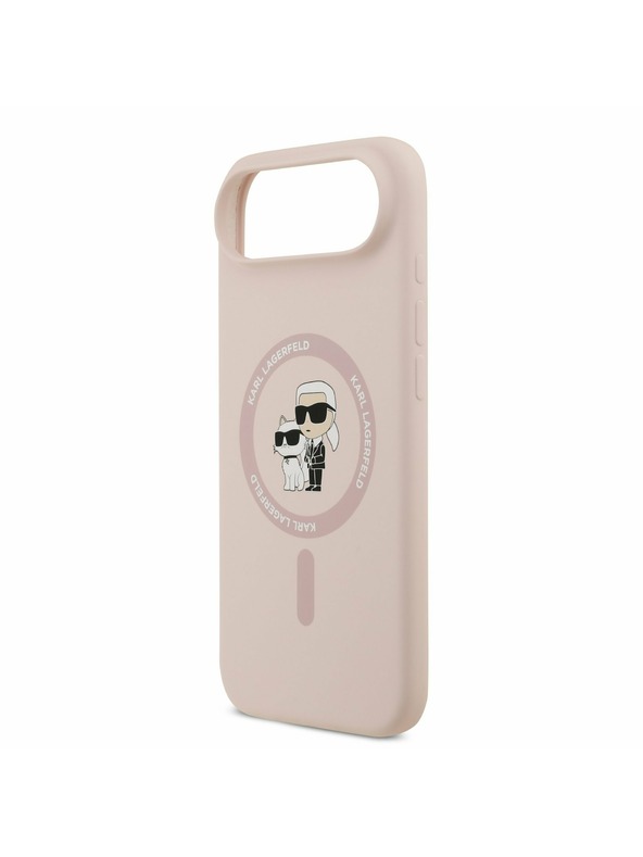 Karl Lagerfeld Karl Lagerfeld Liquid Silicone Karl and Choupette MagSafe Zadný Kryt pre iPhone Air Pink