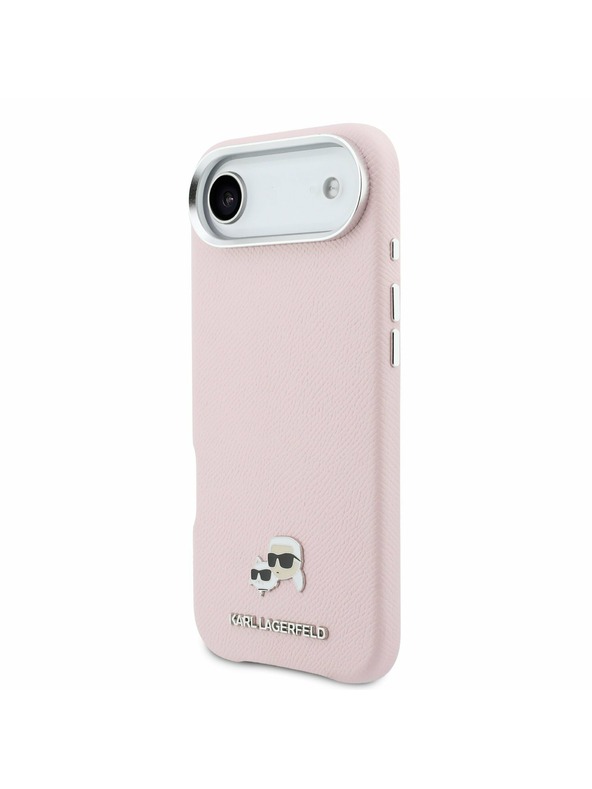 Karl Lagerfeld Karl Lagerfeld PU Karl and Choupette Heads Pins MagSafe Zadný Kryt pre iPhone Air Pink