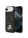 Karl Lagerfeld Karl Lagerfeld PU Karl and Choupette Heads Pins MagSafe Zadný Kryt pre iPhone Air Black