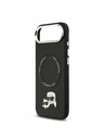 Karl Lagerfeld Karl Lagerfeld PU Karl and Choupette Heads Pins MagSafe Zadný Kryt pre iPhone Air Black
