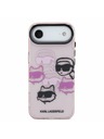 Karl Lagerfeld Karl Lagerfeld IML Multi K&CH Heads Zadný Kryt pre iPhone Air Pink