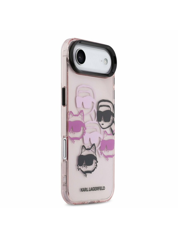 Karl Lagerfeld Karl Lagerfeld IML Multi K&CH Heads Zadný Kryt pre iPhone Air Pink