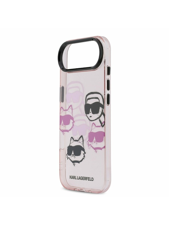 Karl Lagerfeld Karl Lagerfeld IML Multi K&CH Heads Zadný Kryt pre iPhone Air Pink