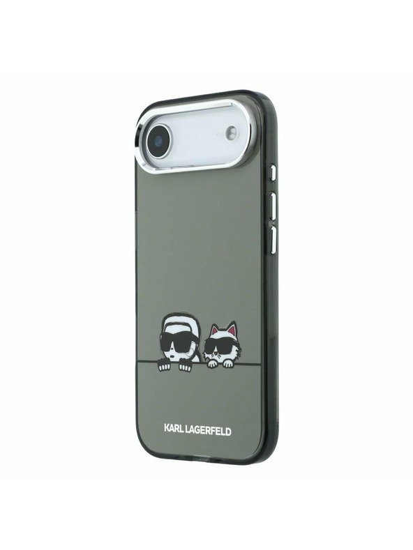 Karl Lagerfeld Karl Lagerfeld IML K&CH Heads Logo MagSafe Zadný Kryt pre iPhone Air Black