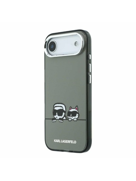 Karl Lagerfeld Karl Lagerfeld IML K&CH Heads Logo MagSafe Zadný Kryt pre iPhone Air Black