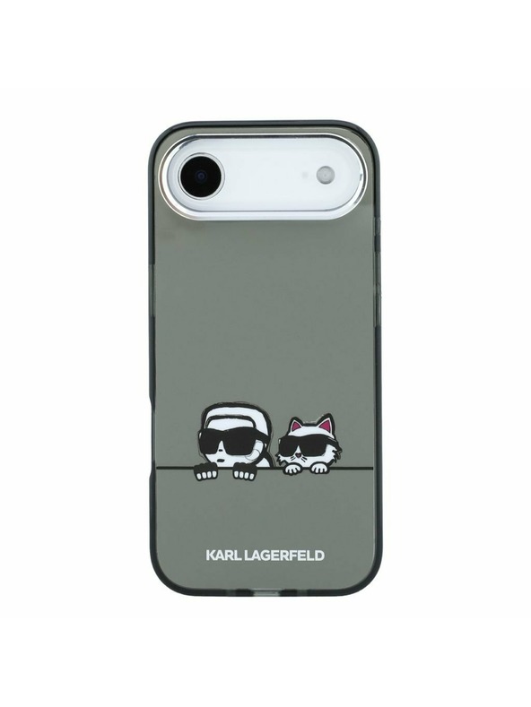 Karl Lagerfeld Karl Lagerfeld IML K&CH Heads Logo MagSafe Zadný Kryt pre iPhone Air Black