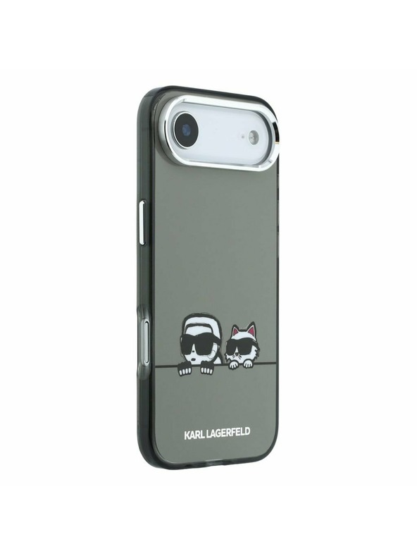 Karl Lagerfeld Karl Lagerfeld IML K&CH Heads Logo MagSafe Zadný Kryt pre iPhone Air Black