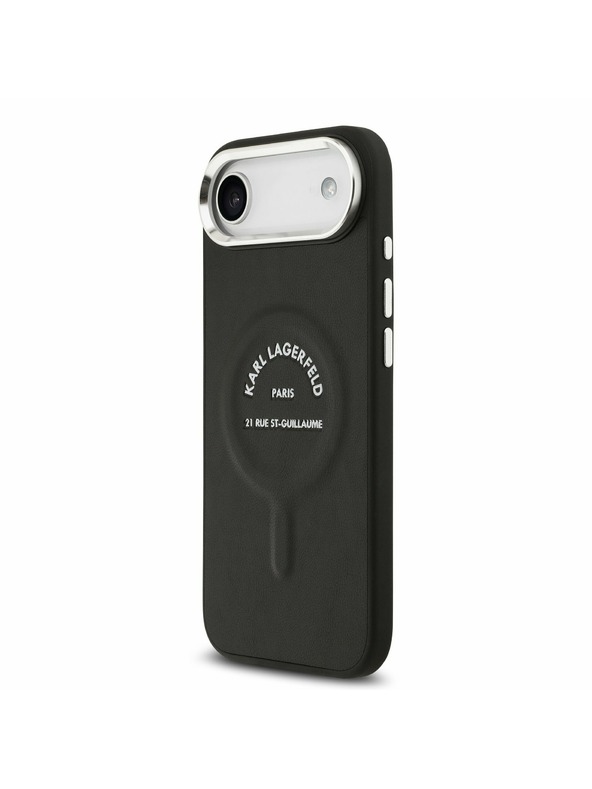 Karl Lagerfeld Karl Lagerfeld PU RSG Logo MagSafe Zadný Kryt pre iPhone Air Black