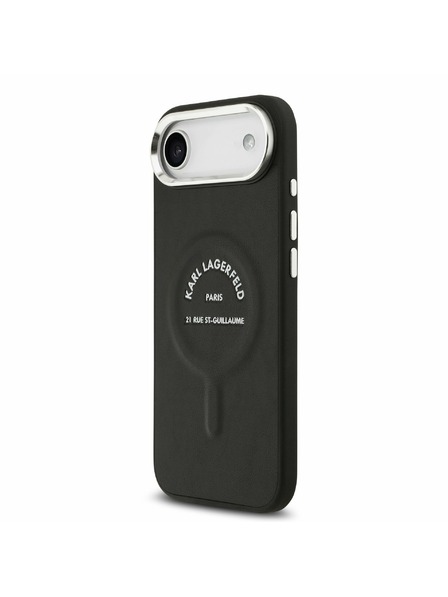 Karl Lagerfeld Karl Lagerfeld PU RSG Logo MagSafe Zadný Kryt pre iPhone Air Black