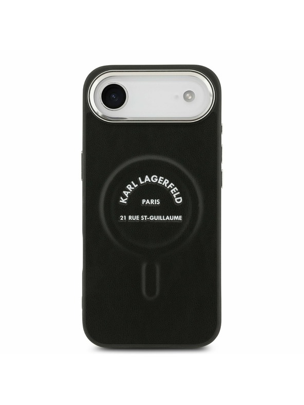 Karl Lagerfeld Karl Lagerfeld PU RSG Logo MagSafe Zadný Kryt pre iPhone Air Black