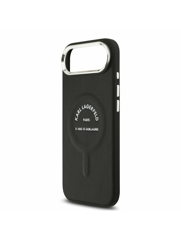 Karl Lagerfeld Karl Lagerfeld PU RSG Logo MagSafe Zadný Kryt pre iPhone Air Black