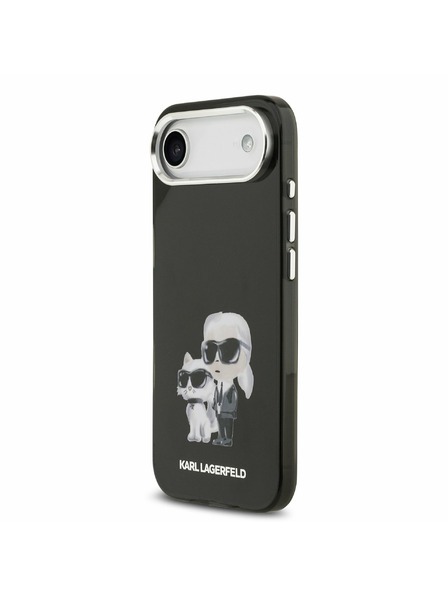 Karl Lagerfeld Karl Lagerfeld IML Aquarelle Karl and Choupette Zadný Kryt pre iPhone Air Black