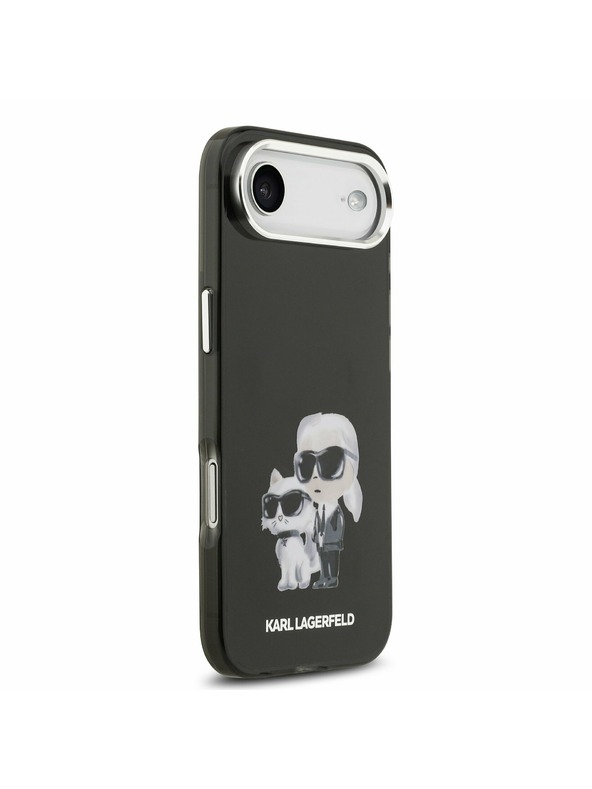 Karl Lagerfeld Karl Lagerfeld IML Aquarelle Karl and Choupette Zadný Kryt pre iPhone Air Black