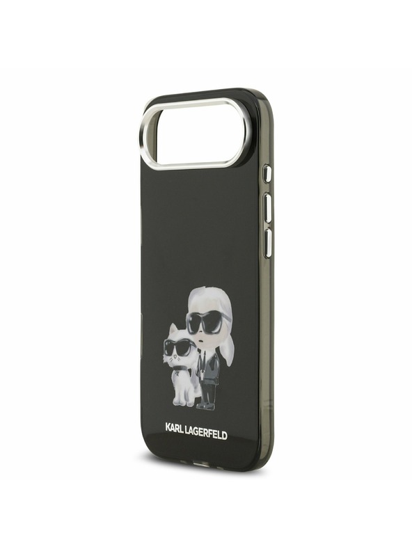 Karl Lagerfeld Karl Lagerfeld IML Aquarelle Karl and Choupette Zadný Kryt pre iPhone Air Black