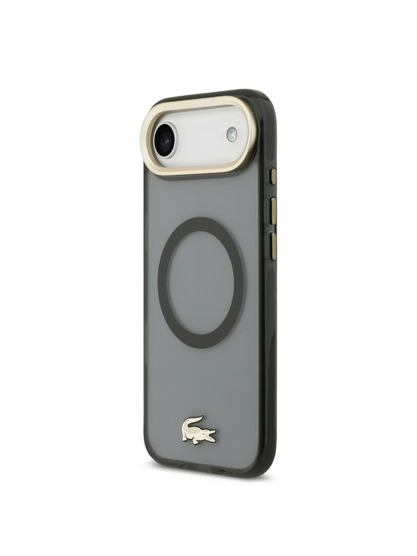 Lacoste Lacoste PC/TPU Frosted Finish Gold Logo MagSafe Zadný Kryt pre iPhone Air Black