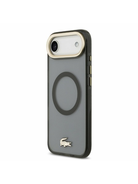 Lacoste Lacoste PC/TPU Frosted Finish Gold Logo MagSafe Zadný Kryt pre iPhone Air Black