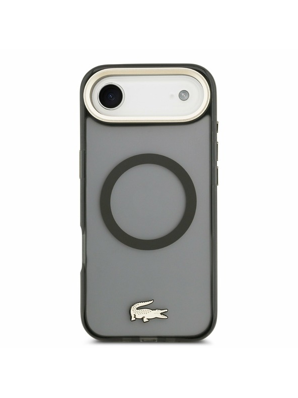 Lacoste Lacoste PC/TPU Frosted Finish Gold Logo MagSafe Zadný Kryt pre iPhone Air Black
