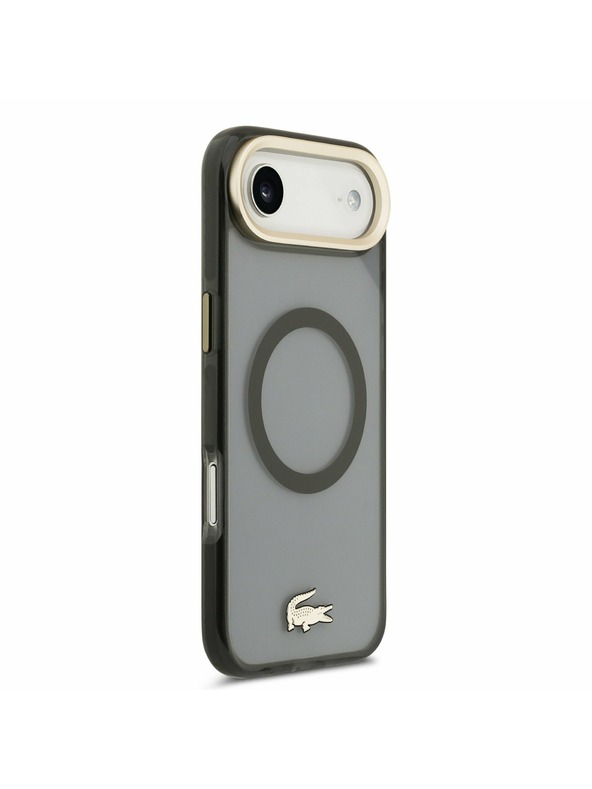 Lacoste Lacoste PC/TPU Frosted Finish Gold Logo MagSafe Zadný Kryt pre iPhone Air Black