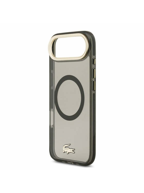 Lacoste Lacoste PC/TPU Frosted Finish Gold Logo MagSafe Zadný Kryt pre iPhone Air Black