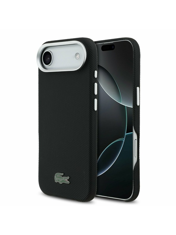 Lacoste Lacoste Iconic Petit Pique Metal Logo MagSafe Zadný Kryt pre iPhone Air Black