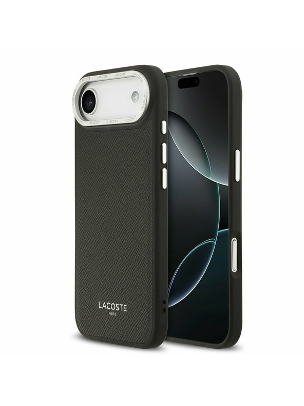 Lacoste Lacoste PU Leather Champs Elysees MagSafe Zadný Kryt pre iPhone Air Black