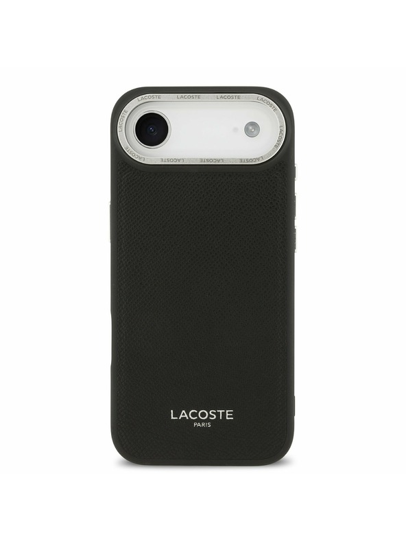 Lacoste Lacoste PU Leather Champs Elysees MagSafe Zadný Kryt pre iPhone Air Black