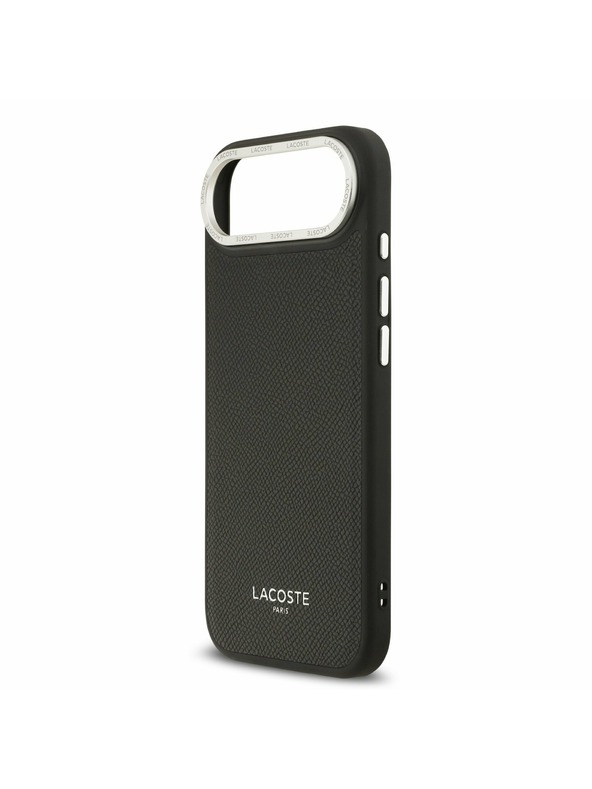 Lacoste Lacoste PU Leather Champs Elysees MagSafe Zadný Kryt pre iPhone Air Black
