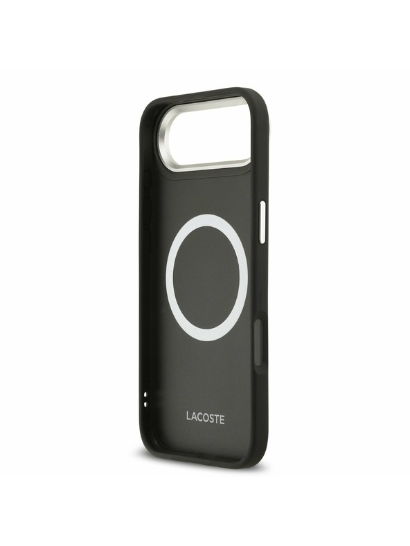 Lacoste Lacoste PU Leather Champs Elysees MagSafe Zadný Kryt pre iPhone Air Black