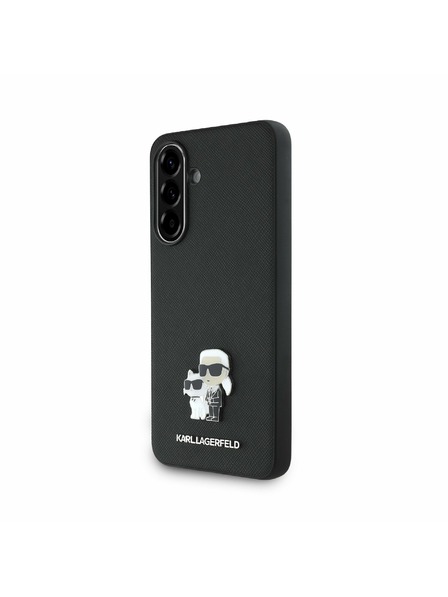 Karl Lagerfeld Karl Lagerfeld PU Saffiano Metal Karl and Choupette Zadný Kryt pre Samsung Galaxy A36 Black