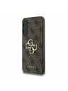 Guess Guess PU 4G Metal Logo Zadný Kryt pre Samsung Galaxy A55 5G Brown