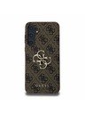 Guess Guess PU 4G Metal Logo Zadný Kryt pre Samsung Galaxy A55 5G Brown