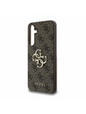 Guess Guess PU 4G Metal Logo Zadný Kryt pre Samsung Galaxy A55 5G Brown