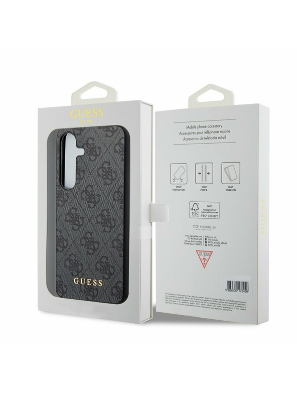 Guess Guess 4G Zadný Kryt pre Samsung Galaxy S24 Black