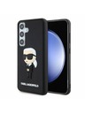 Karl Lagerfeld Karl Lagerfeld 3D Rubber Ikonik Zadný Kryt pre Samsung Galaxy S24 Black