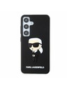 Karl Lagerfeld Karl Lagerfeld 3D Rubber Ikonik Zadný Kryt pre Samsung Galaxy S24 Black
