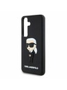 Karl Lagerfeld Karl Lagerfeld 3D Rubber Ikonik Zadný Kryt pre Samsung Galaxy S24 Black