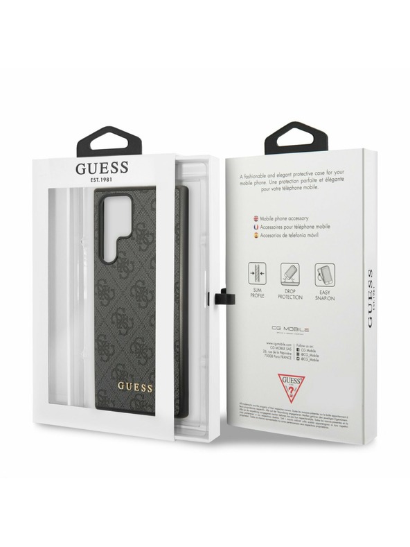 Guess Guess 4G Zadný Kryt pre Samsung Galaxy S24 Ultra Black