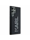 Karl Lagerfeld Karl Lagerfeld 3D Rubber Glitter Logo Zadný Kryt pre Samsung Galaxy S24 Ultra Black