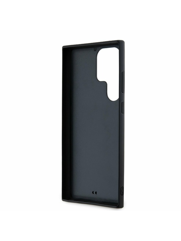 Karl Lagerfeld Karl Lagerfeld 3D Rubber Glitter Logo Zadný Kryt pre Samsung Galaxy S24 Ultra Black