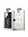 Karl Lagerfeld Karl Lagerfeld 3D Rubber Glitter Logo Zadný Kryt pre Samsung Galaxy S24 Ultra Black